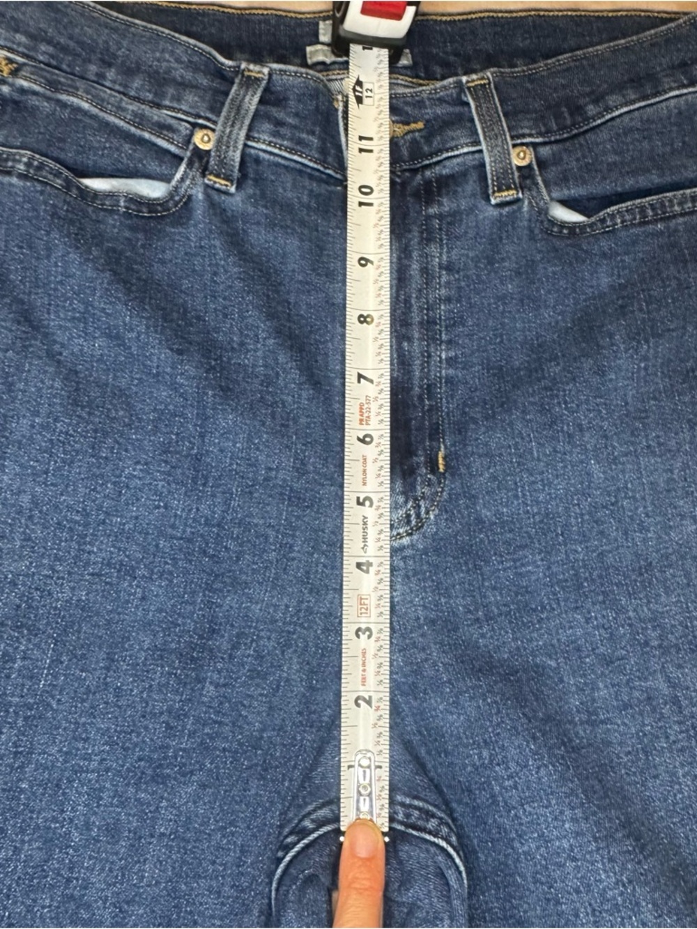L.L. Bean Classic Fit Jeans Size 14 Dark Wash Straight Leg - Picture 5 of 10